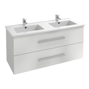 Meuble double vasque 120 cm Ola UP blanc