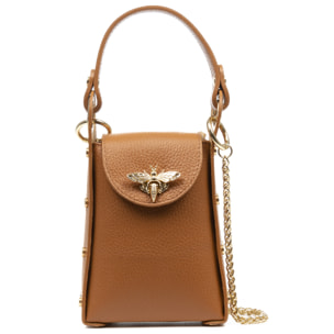 Alviano bolso de mano mujer. Piel auténtica Dollaro.