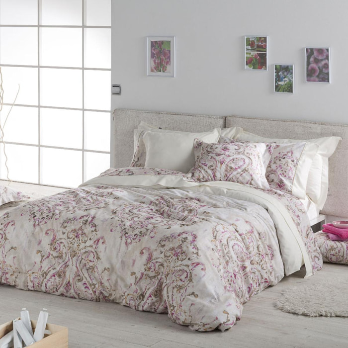 Housse de couette IZAMAL en coton - beige - vendue seule