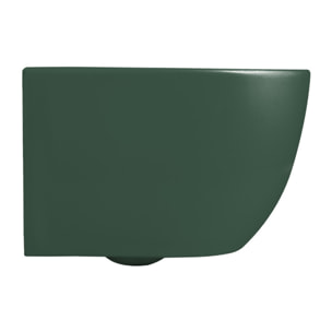 PixL WC suspendu en céramique Vortex , fixations invisibles + abattant Soft-Close, Vert mat (CEPX010RTORPGEM)