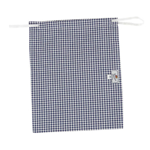 PANTALONCINO ALLEGRINO in cotone quadretto bianco e blu