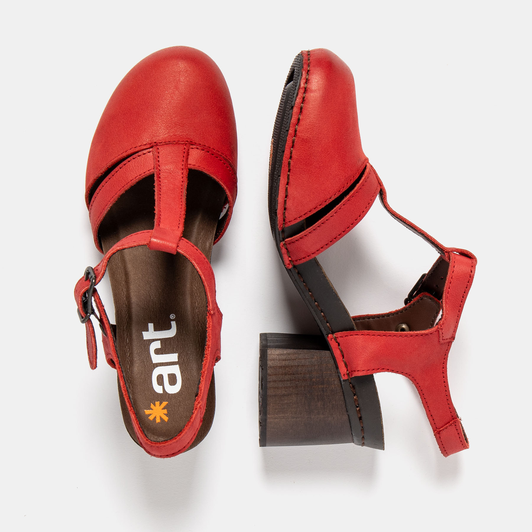 Sandalias con tacón 1874 ROMA RED/ I WISH color Red