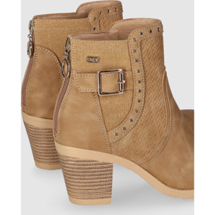 Botines de Piel Sintética - Cuero - Tacón: 6 cm