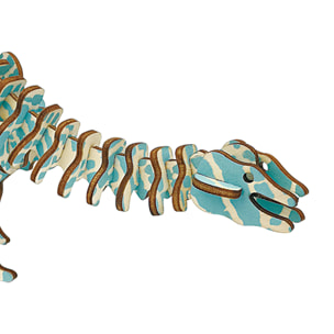 Maqueta 3D de madera. Diplodocus. 40 piezas.