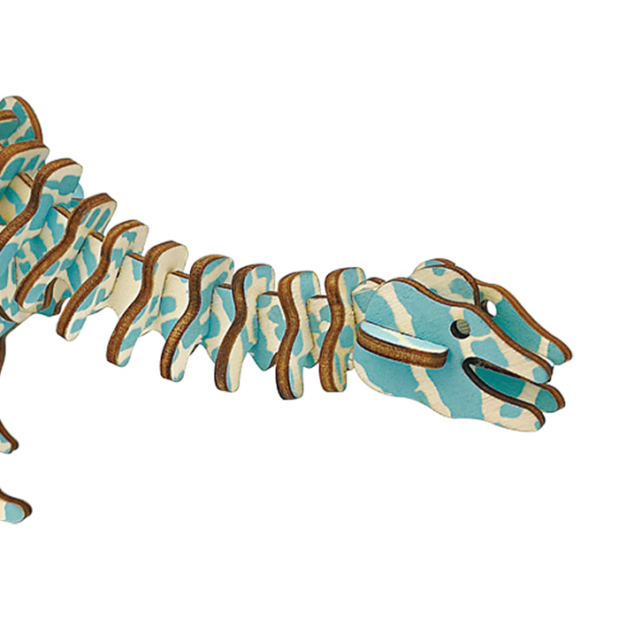 Maqueta 3D de madera. Diplodocus. 40 piezas.