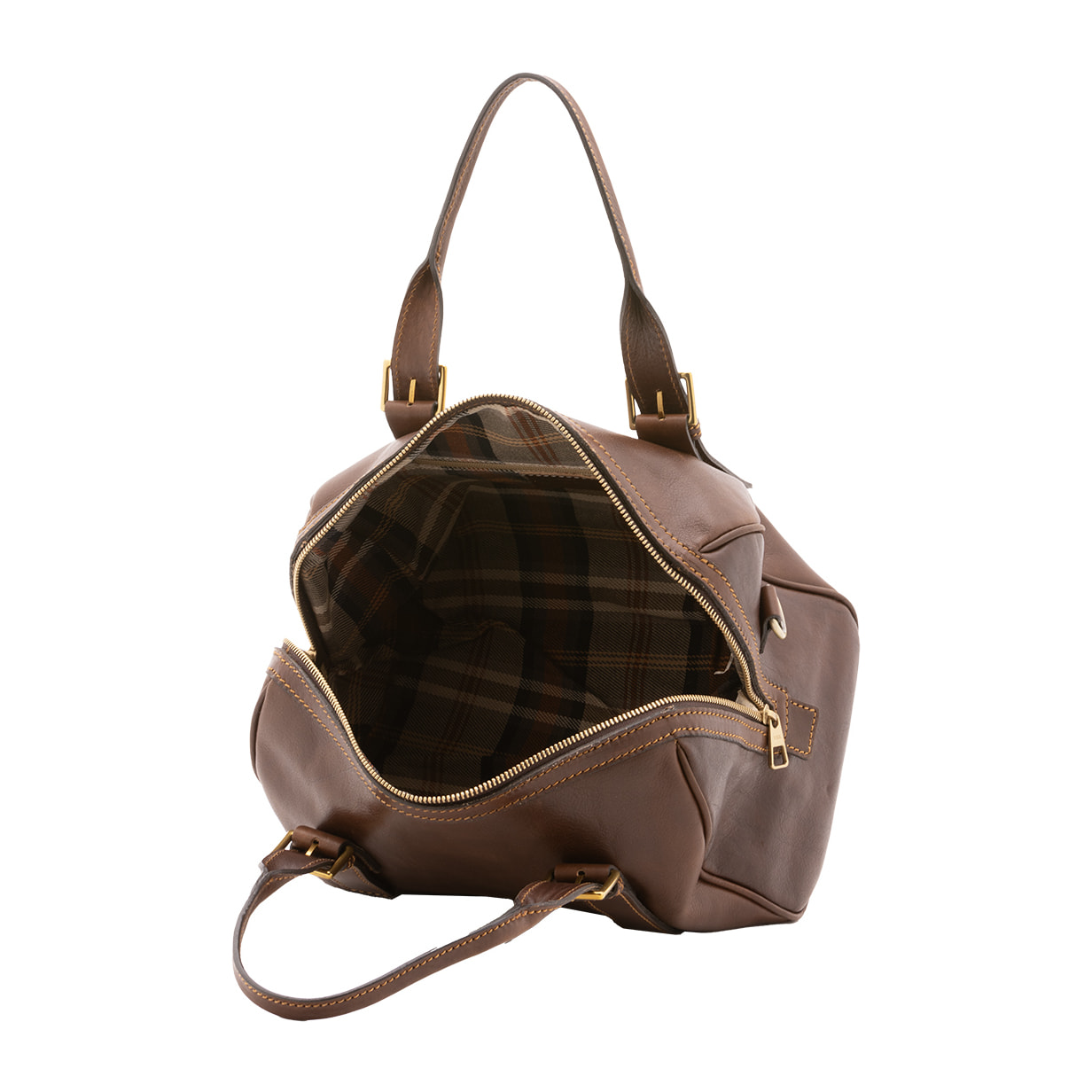 Borsa a bauletto  unisex In Vera pelle Made in Italy 29x27x13 cm