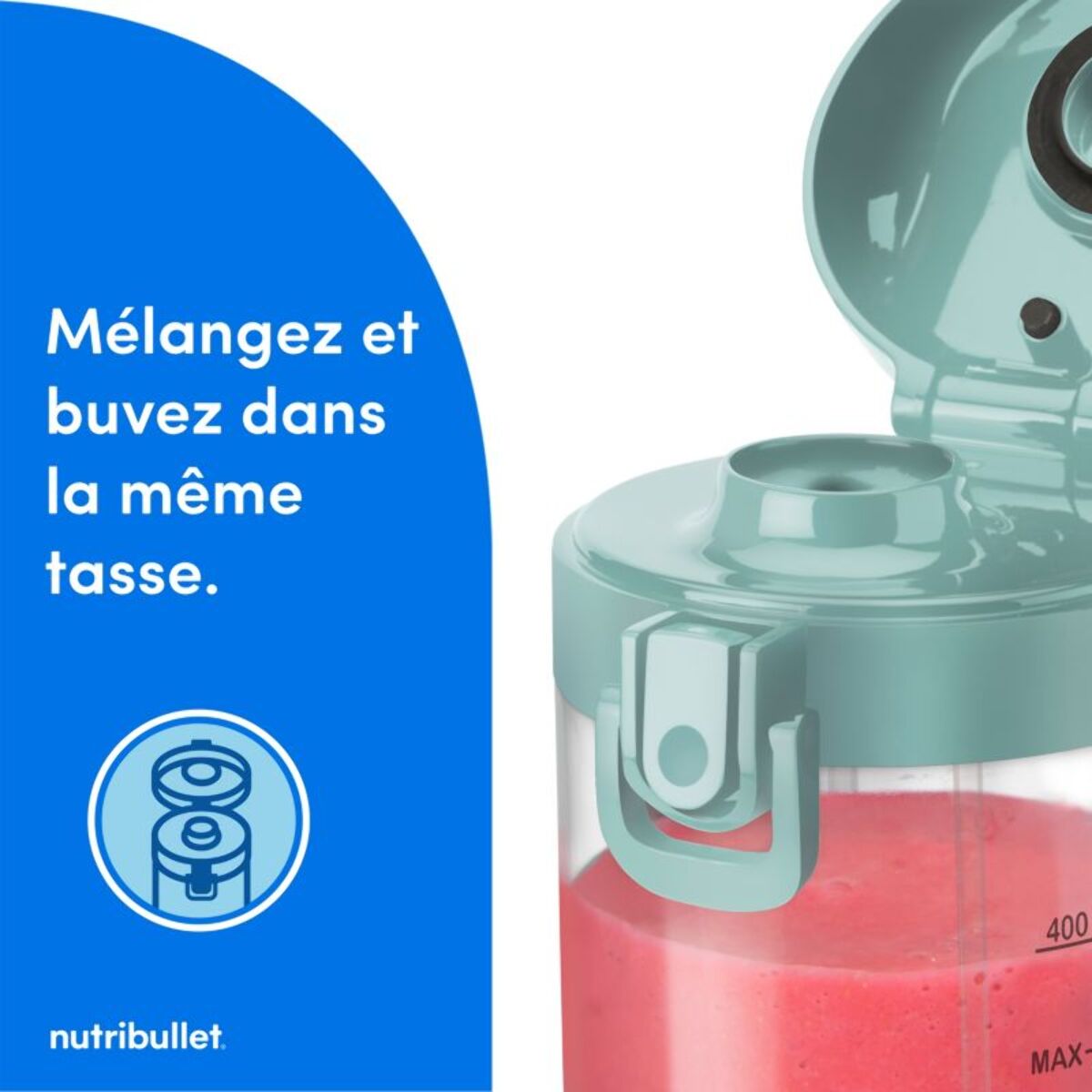 Blender NUTRIBULLET portable NBP003LBL vert sauge