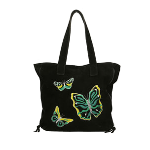 Borsa a spalla  da donna In Vera pelle Made in Italy 35x30x7 cm