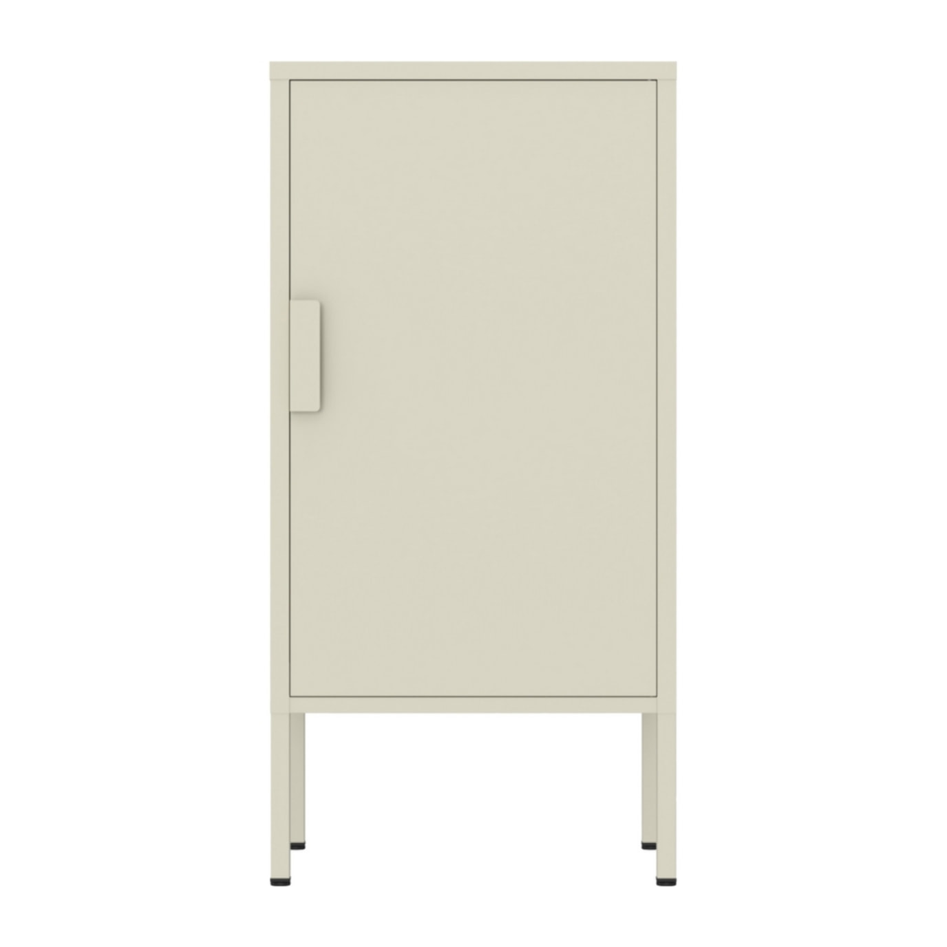 Armadietto basso in metallo 1 anta 35x46x72cm avorio - Pop