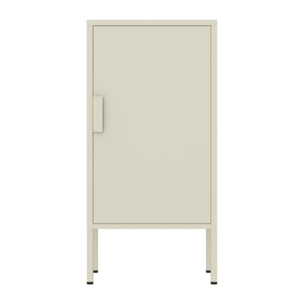 Armadietto basso in metallo 1 anta 35x46x72cm avorio - Pop