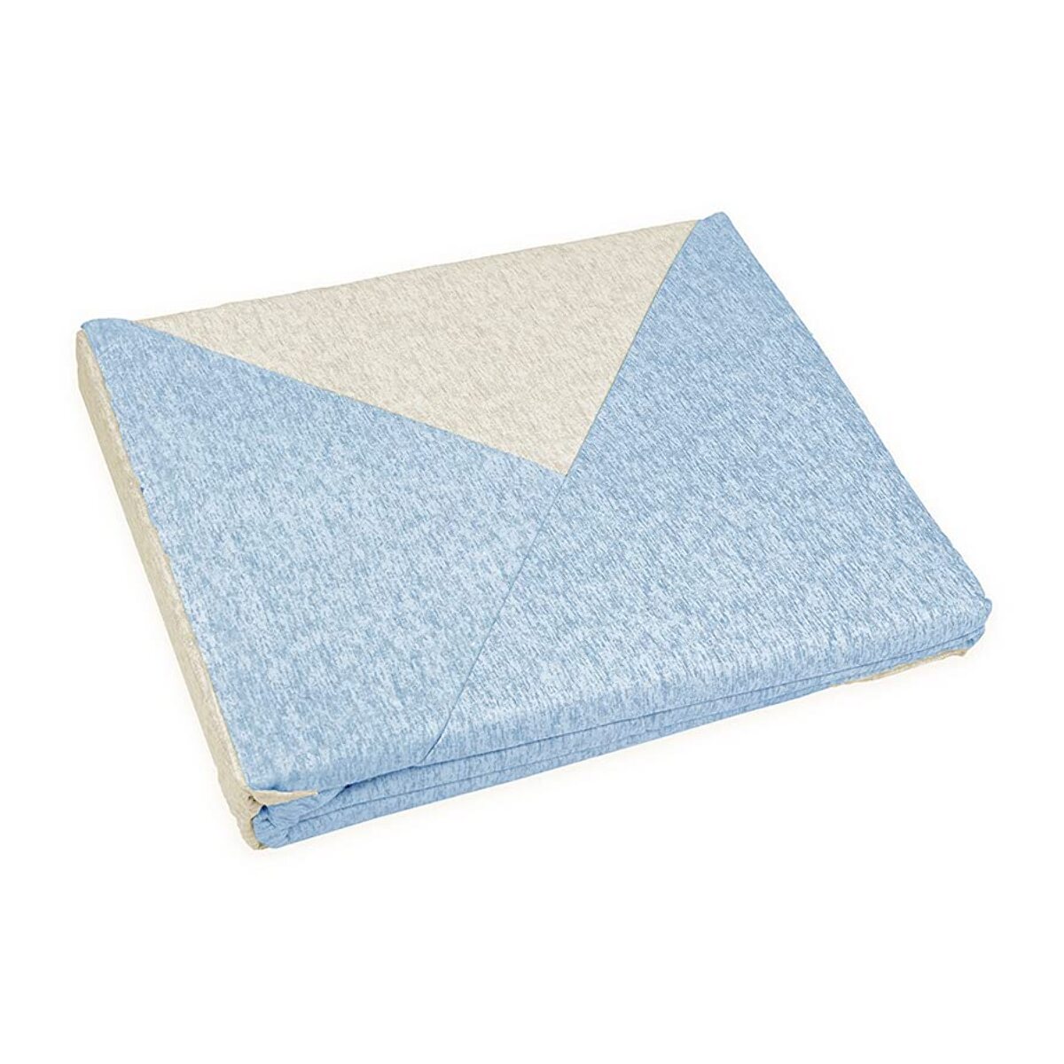 Intrecci - Set Copripiumino, 100% Flanella di Cotone, Morbido e Caldo, Sacco Copripiumino 1 Federa/e, Effetto Tinto in Filo, Double Face, Singolo