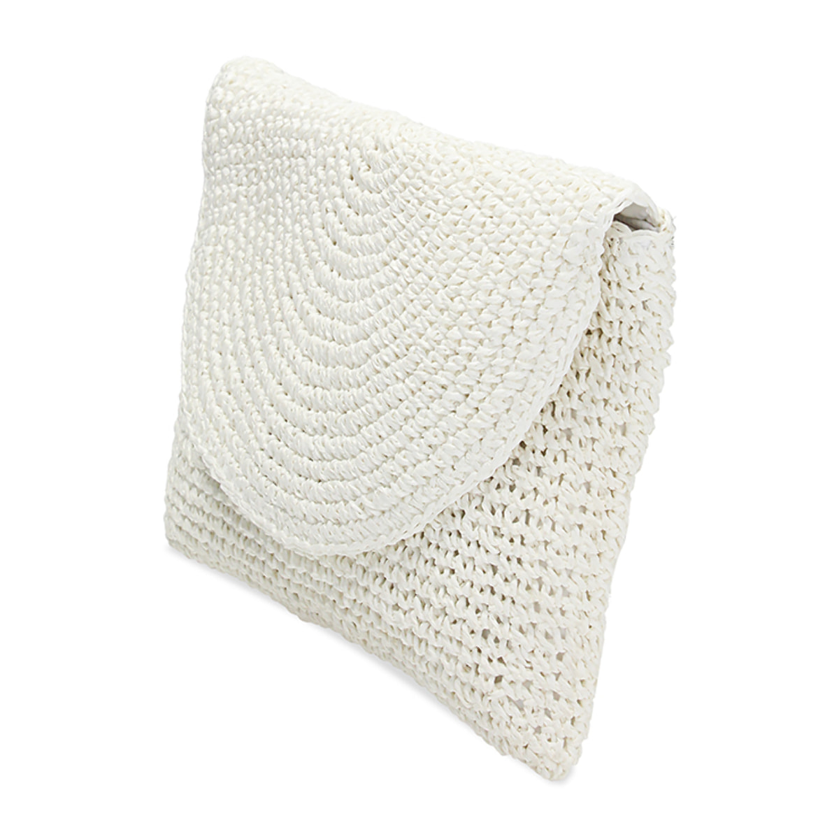 Pochette mare bianca in paglia