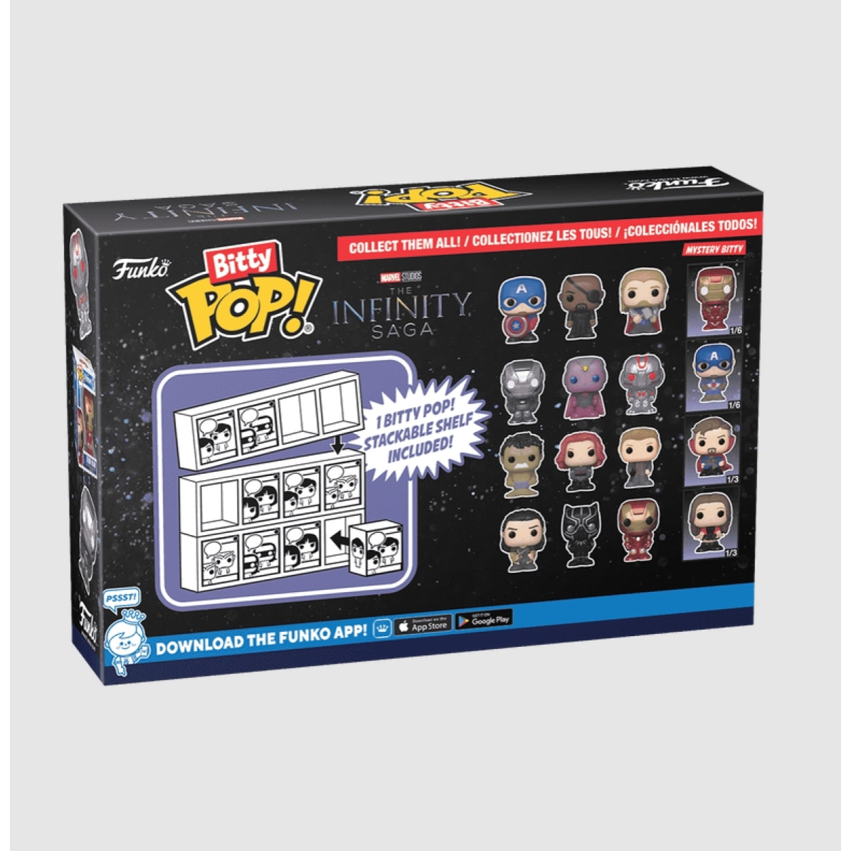 Avengers Bitty Funko Pop Figura Captain America Nick Fury Thor + Sorpresa 2,5 Cm