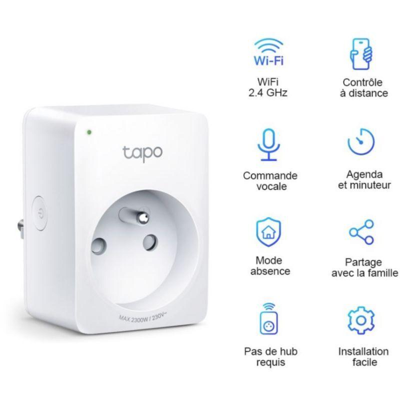 Prise connectée Wi-Fi TP-Link Tapo P110 avec suivi consommation pour  professionnel, 1fotrade Grossiste informatique