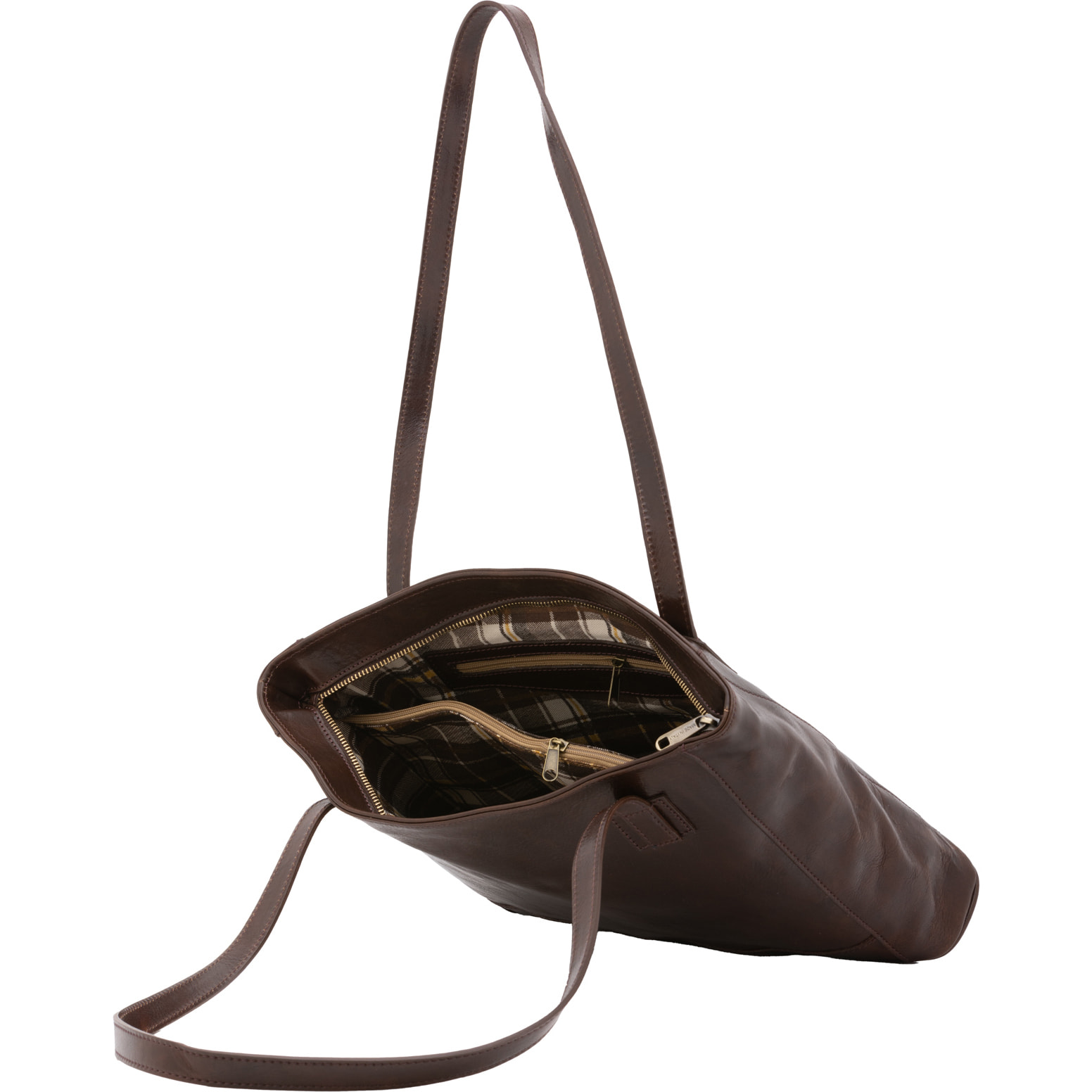 Borsa a spalla  da donna In Vera pelle Made in Italy 30x37x8 cm