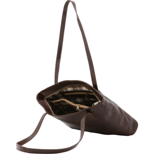 Borsa a spalla  da donna In Vera pelle Made in Italy 30x37x8 cm