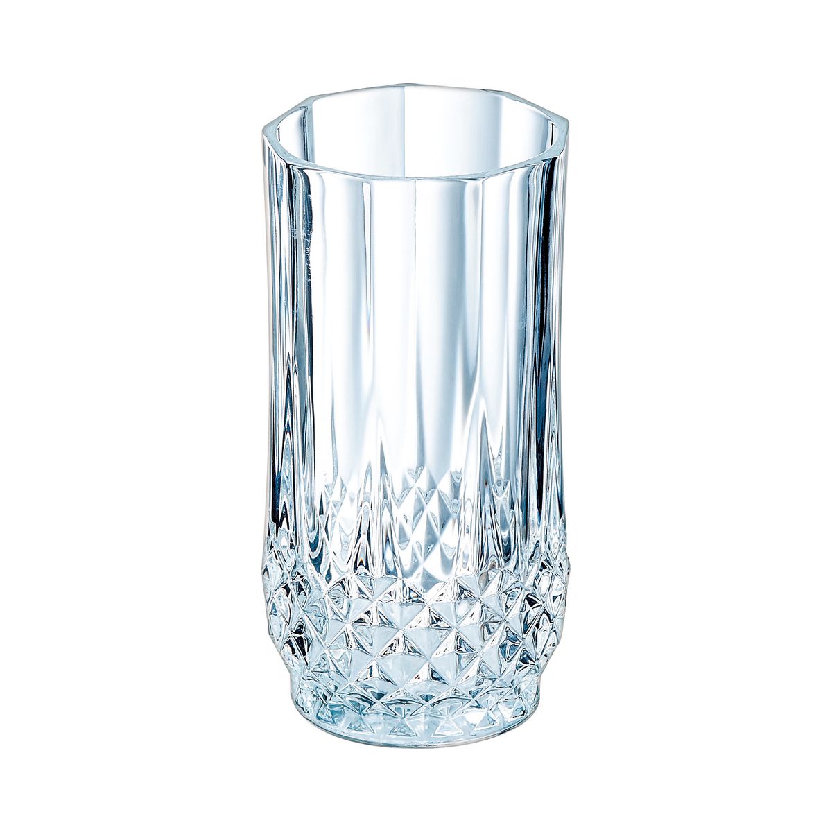 6 verres à eau vintage 28cl Longchamp - Cristal d'Arques - Verre ultra transparent au design vintage