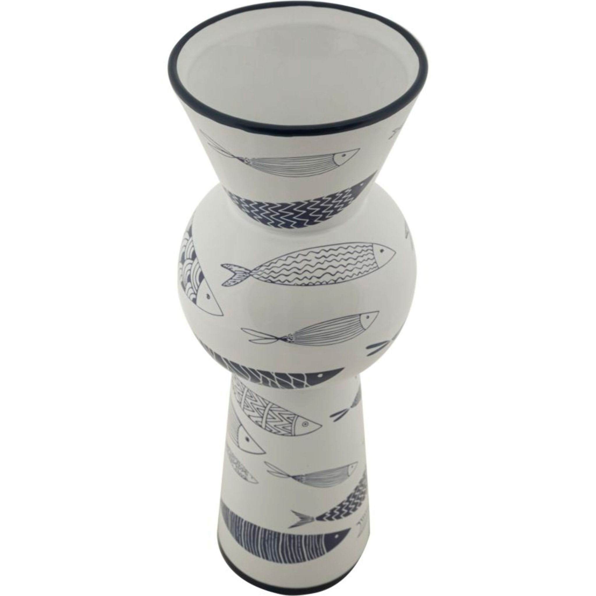 VASO CERAMICA FISH TALL CM Ø 14X38,5