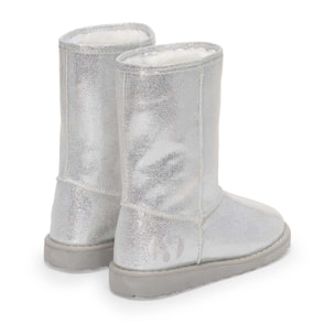 Superga - Botas Niña Gris - 4035 Microfiber Lame
