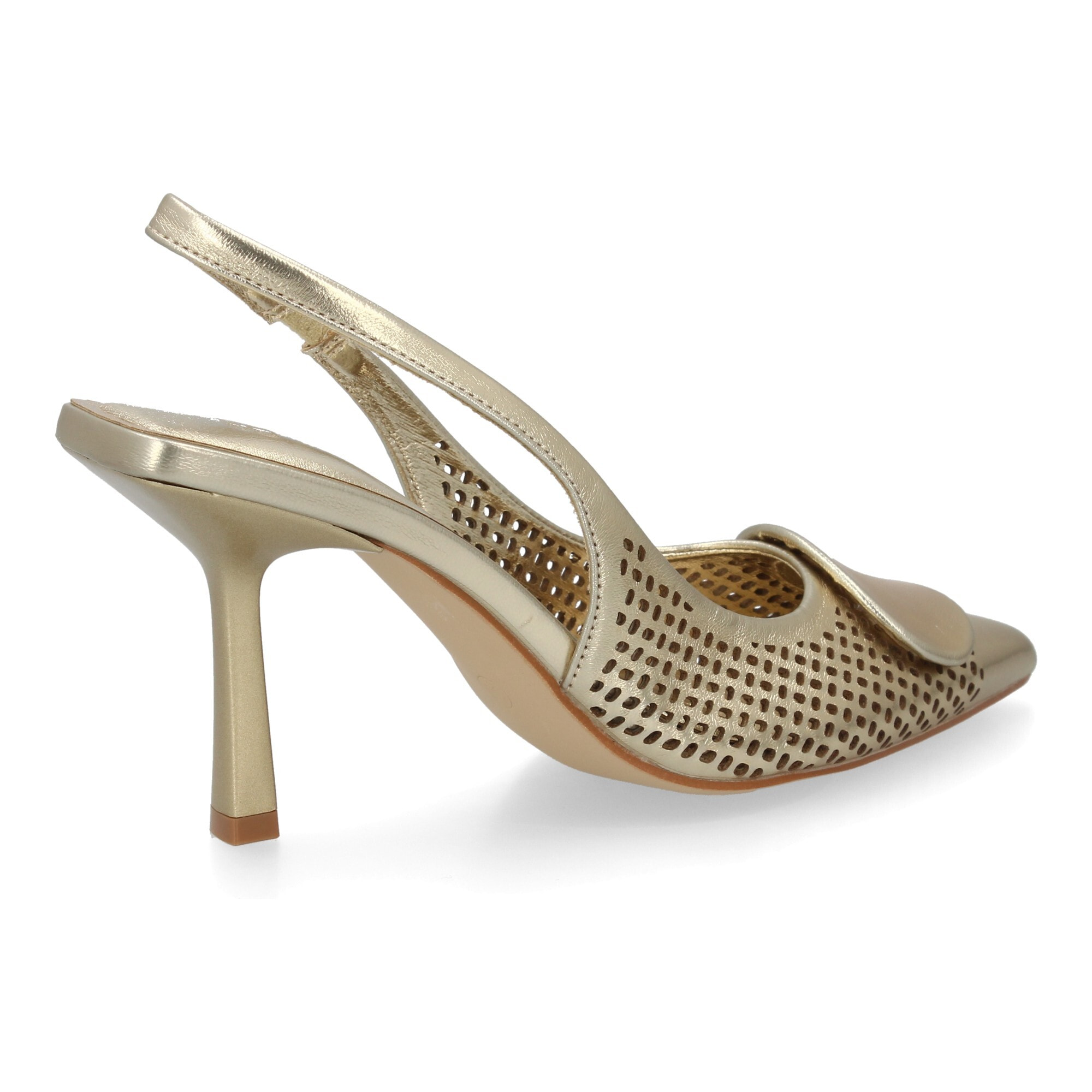 Zapato destalonado calado mujer tacón elegante