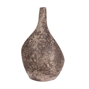 Florero Ceramica Marron 25x20x42 Cm
