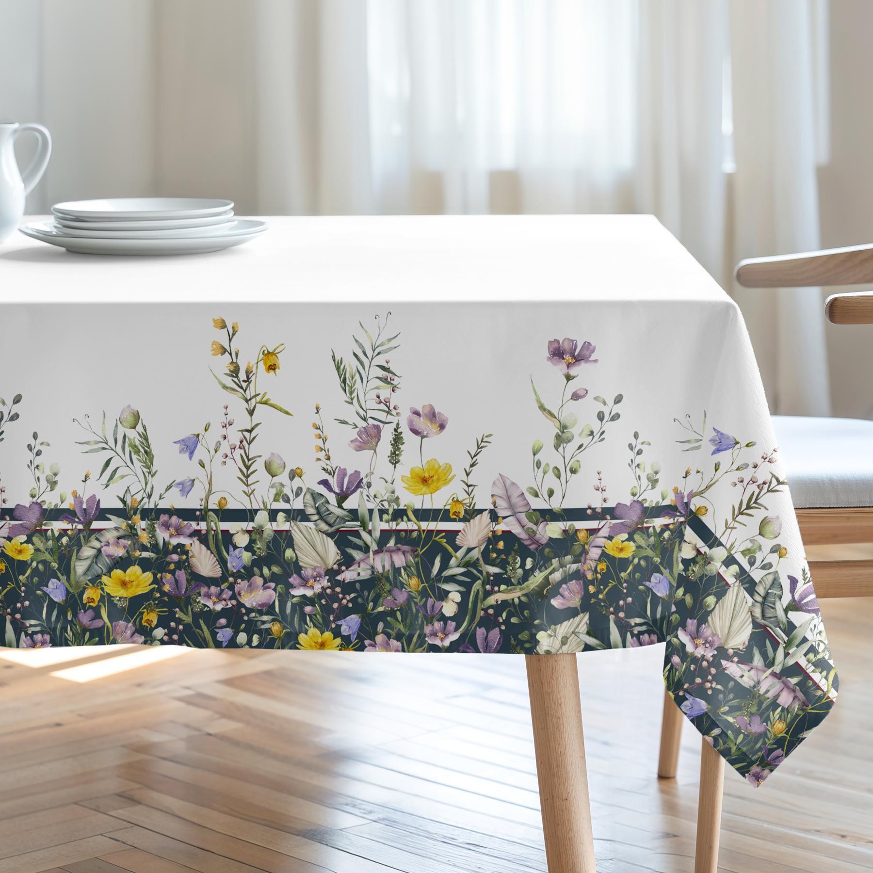 Nappe imprimée anti-tâches PANGOA MULTICOLORE