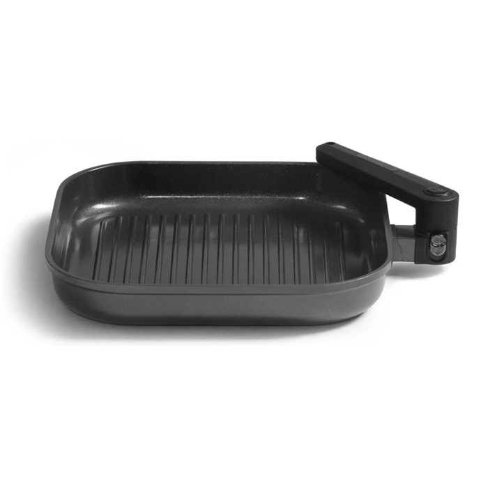 Grill antiadhésif 28 cm manche repliable