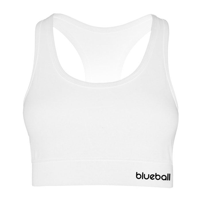 SUJETADOR DEPORTIVO SLIM MUJER BLUEBALL EN BLANCO