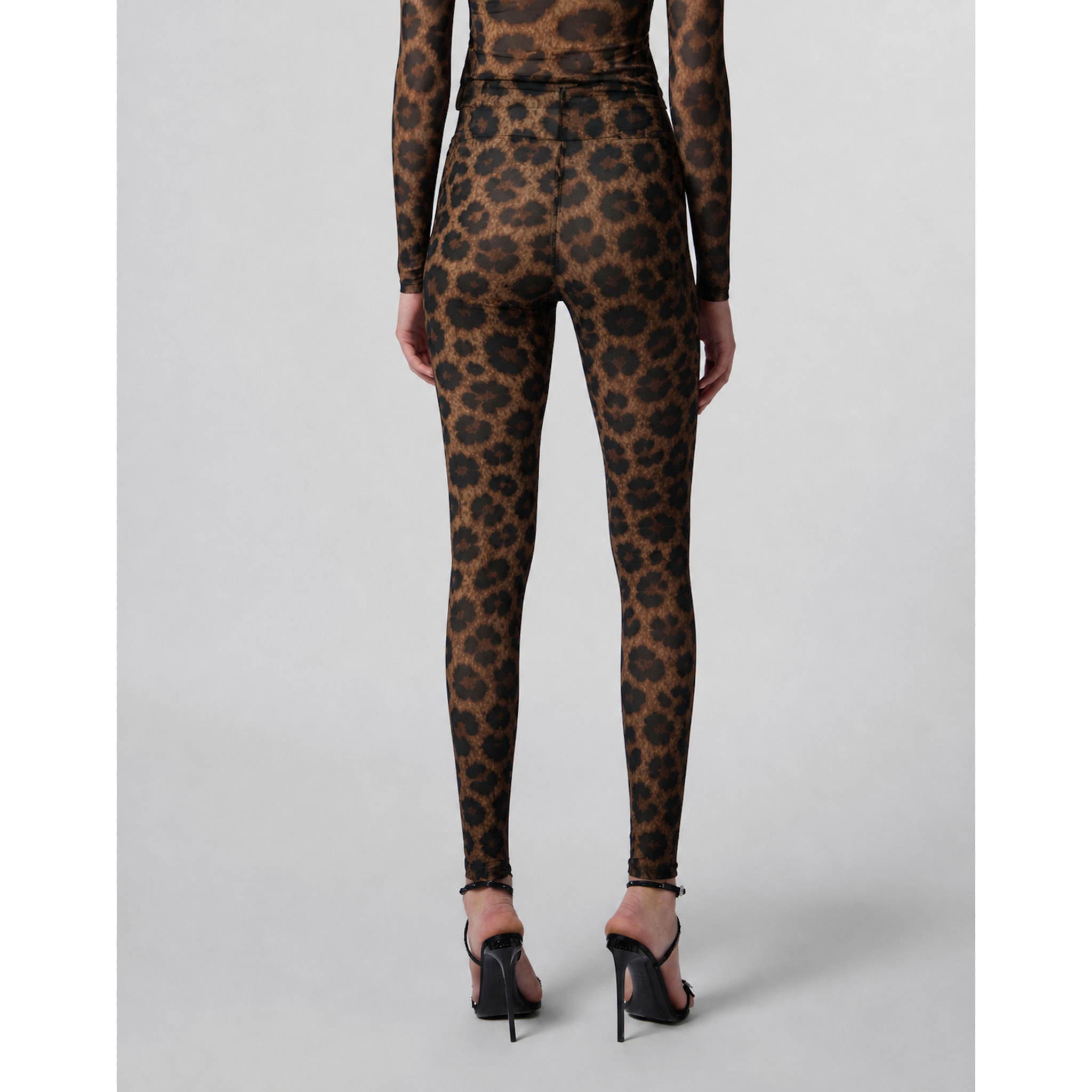 PHILIPP PLEIN Leggings deportivos LEOPARD