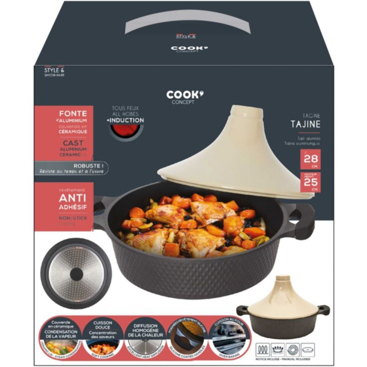 Tajine COOK CONCEPT 28cm induction