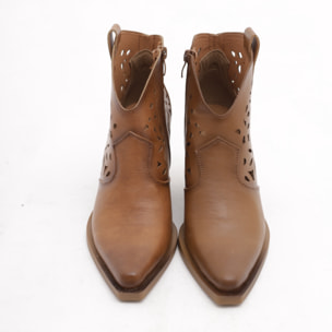 TEXANO BASSO TRAFORATO CHOCOLA' CUOIO