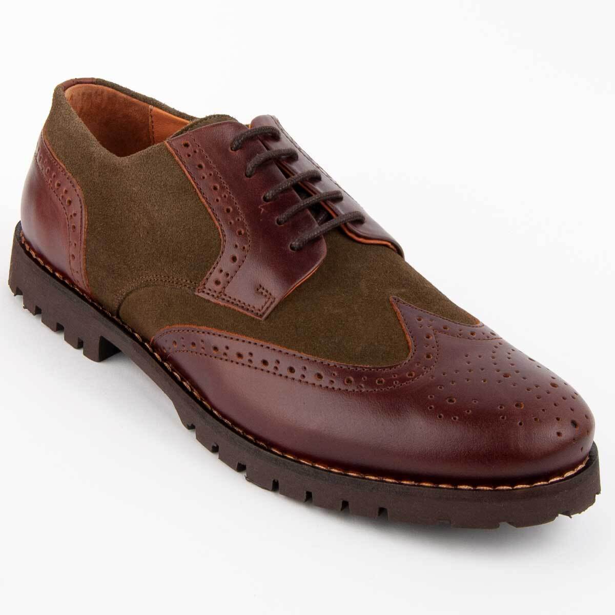 Zapato Oxford De Piel - Verde