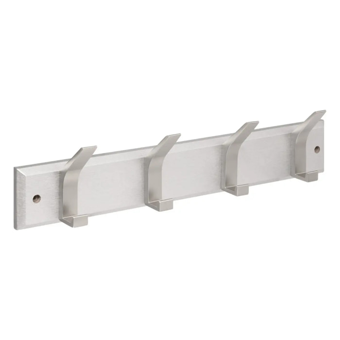 Patère Ziny 4 têtes L45cm gris
