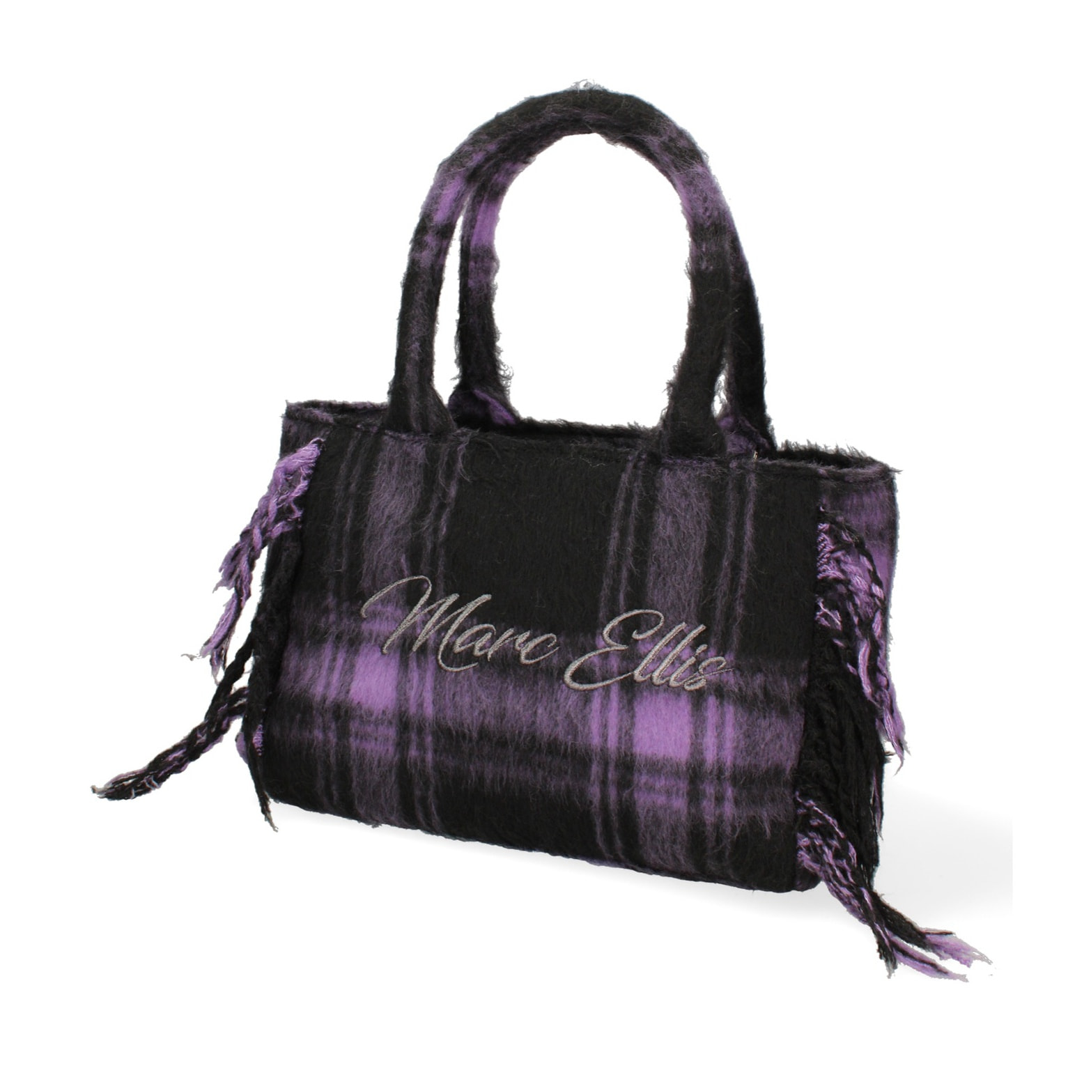 Borsa a mano da donna - Modello False - 100% lana e tessuto - 30.0 x 22.0 x 15.0 cm