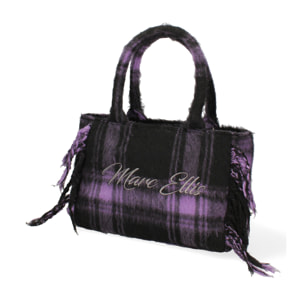 Borsa a mano da donna - Modello False - 100% lana e tessuto - 30.0 x 22.0 x 15.0 cm