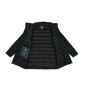 Chaqueta KANAWA acolchada impermeable Verde oscuro