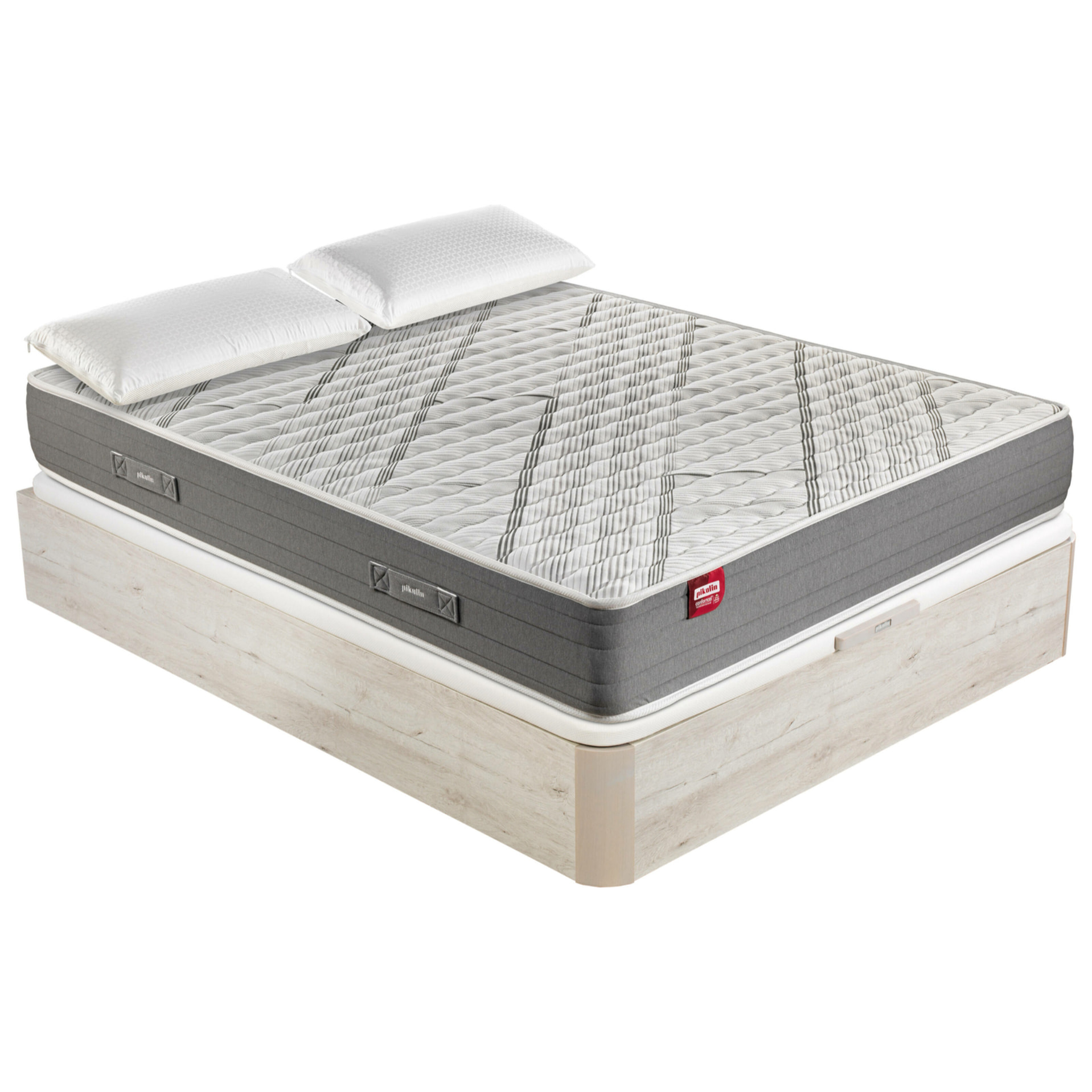 Colchón EspumaHR y Visco + Canapé Abatible + Almohada | ENVIO, MONTAJE Y RETIRADA INCLUIDO | Elan