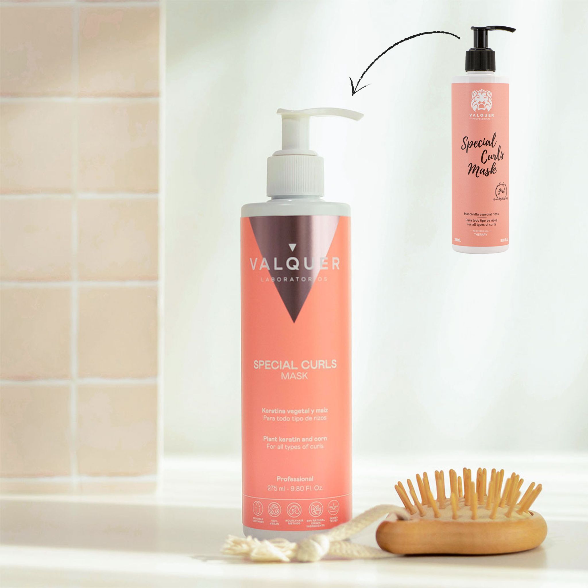 Valquer Mascarilla especial rizos Método Curly Girl- 275 ml