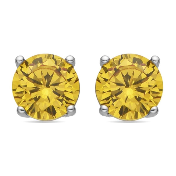 Pendientes Lux by Lux acabadoss en rodio