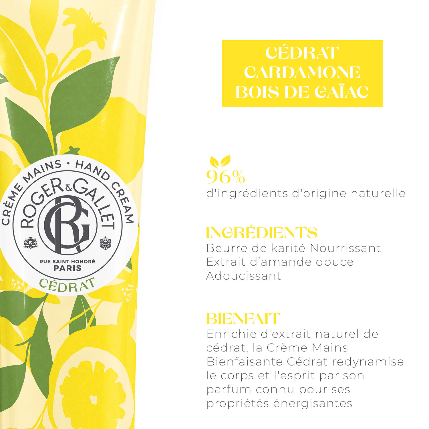 Cédrat - Crème Mains Bienfaisante 30 ml