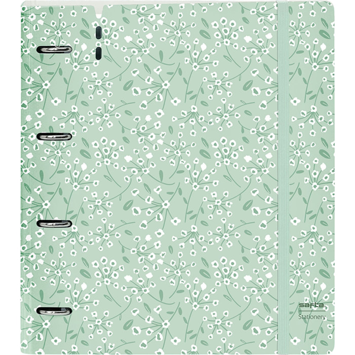 Carpeblock pp foam 4 ani 35mm c/recambio safta "light green flowers"