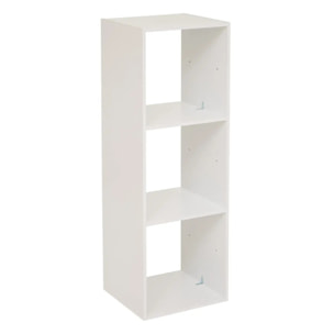 Étagère colonne 3 cases "Mix N' Modul" blanc