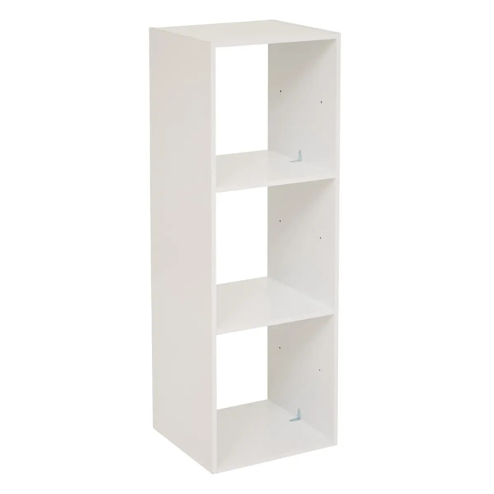 Étagère colonne 3 cases "Mix N' Modul" blanc