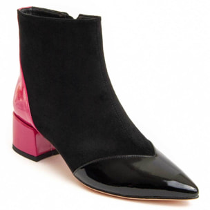 Botín De Tacón - Negro - Altura: 5 cm