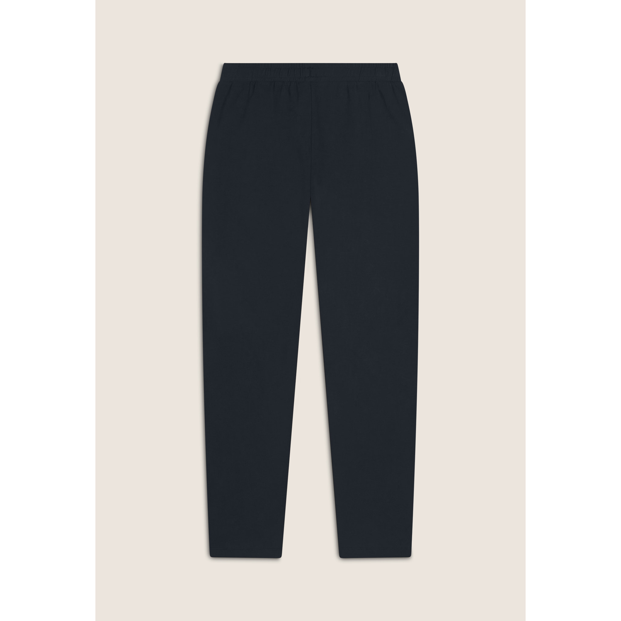 Pantaloni slim fit in jersey con cucitura centrale