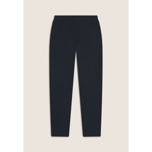 Pantaloni slim fit in jersey con cucitura centrale