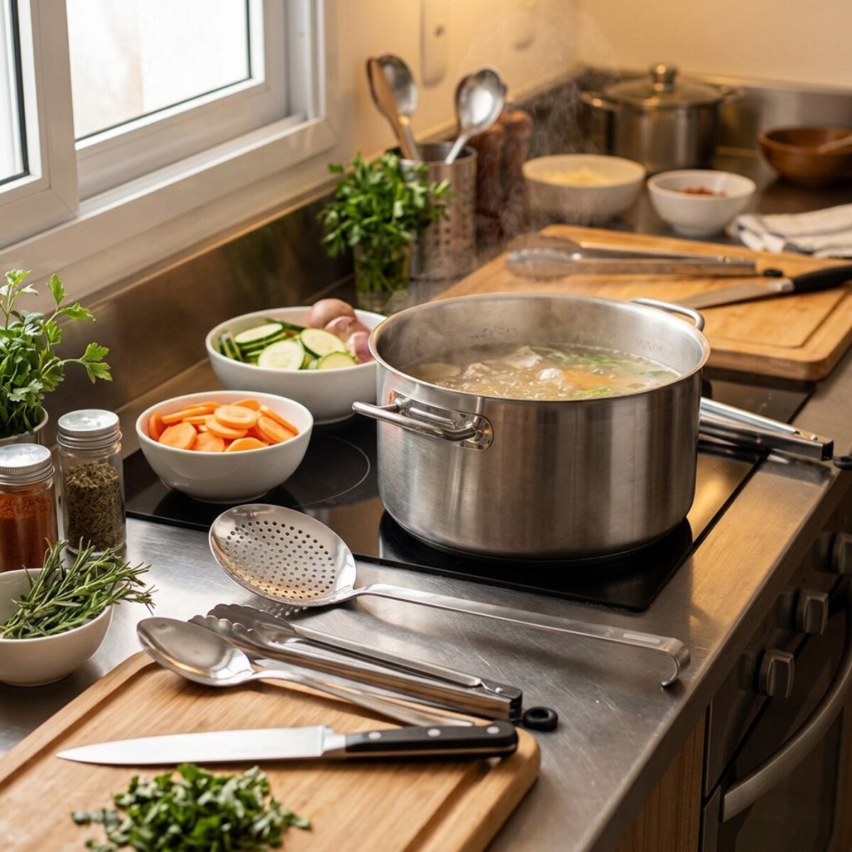 Ecumoire de cuisine inox 50 cm FM Professional Divers