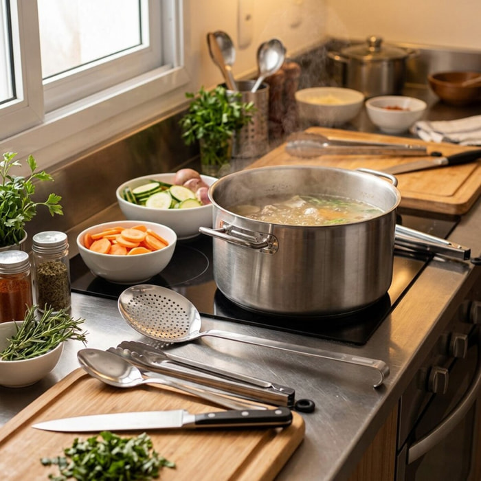 Ecumoire de cuisine inox 50 cm FM Professional Divers