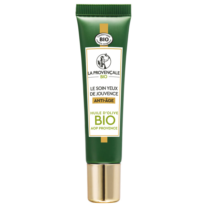 La Provençale Oleo-Jeunesse - Soin Yeux Booster d'Hydratation Anti-âge - Omégas d'huile d'Olive verte - 15ml