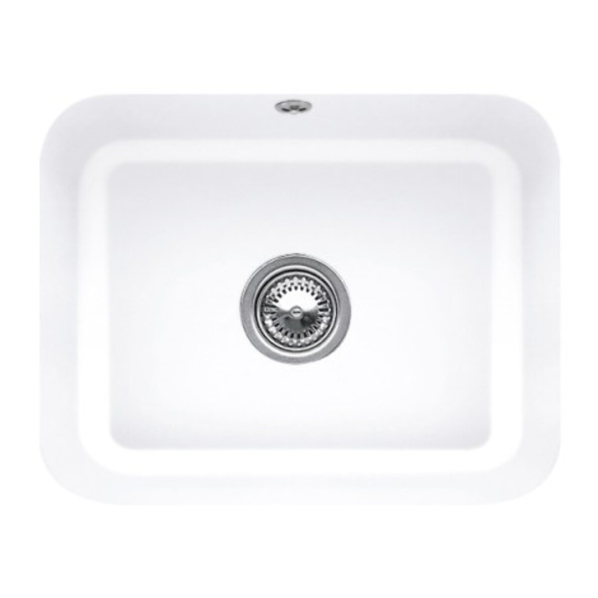 Evier 1 bac Cisterna 60C Snow White CeramicPlus avec vidage auto